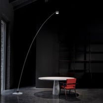 White Davide Groppi Sampei LED Floor Lamp