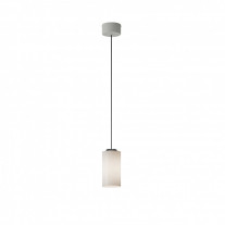 Santa & Cole Cirio Simple LED Pendant Opal Glass White Surface Canopy