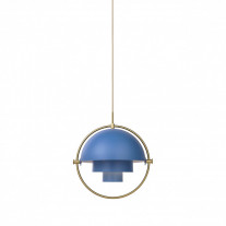 Gubi Multi-Lite Pendant Nordic Blue/Brass