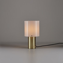 Original BTC Walter Table Lamp Size 2 Brass/Opal