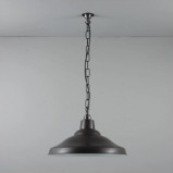 Original BTC School Pendant Weathered Copper and White