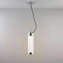 Original BTC Pillar LED Pendant Light Chrome Plated On