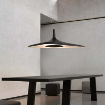 Soleil Noir Suspension in Black over Table