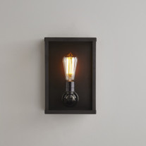 Original BTC Box Wall Light Small Clear glass