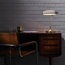 Original BTC Bankers Table Lamp In Situ