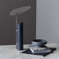 Verpan Reflect Table Lamp Grey on Desk