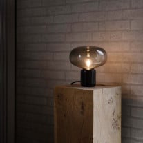 New Works Karl Johan LED Table Lamp - Smoked Glass