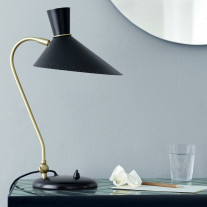 Warm Nordic Bloom Table Lamp Black Noir
