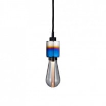 Buster + Punch Heavy Metal Pendant - Burnt Steel with Crystal Bulb