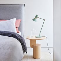 Anglepoise Type 80 Desk Lamp Pistachio Green at Bedside