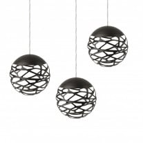 Lodes Kelly Cluster Sphere LED Trio Matte Black 9010