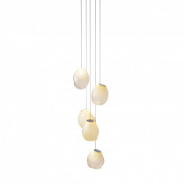 Bocci 73V Series Multi 5 Pendants Opaque Green 1