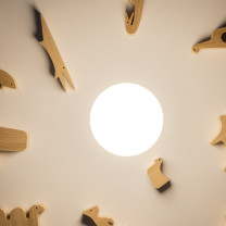 Artemide Gople Portable LED Table Lamp Lifestyle Top View