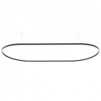 Nemo Lighting Zirkol O LED Suspension 4x2m Black