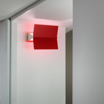 Nemo Lighting Applique à Volet Pivotant Plié LED Wall Light Red