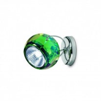 Fabbian Beluga Single Wall/Ceiling Light - Green