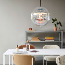 Verpan VP Globe Pendant Above Dining Table