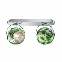 Fabbian Beluga Double Ceiling/Wall Light - Green