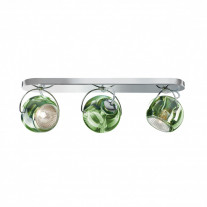 Fabbian Beluga Triple Ceiling/Wall Light - Green