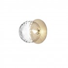 Nuura Liila 1 Large Wall/Ceiling Light Nordic Gold/Optic Clear