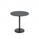 Muuto Linear Steel Café Table Round Black
