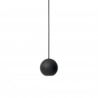Mater Liuku Ball Pendant Light Black Satin Lacquered