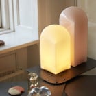 HAY Parade LED Table Lamp 240 Shell White 320 Blush Pink