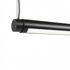 HAY Factor Linear LED Suspension Light Diffused Soft Black