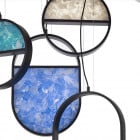 Blue and Grey Brokis Geometric LED Pendants