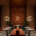 Moooi Luminora Pendant Light in Restaurant