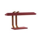 Bert Frank Rinato LED Table Lamp Antique Brass Red