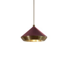 Bert Frank Shear Pendant XL Antique Brass Oxblood