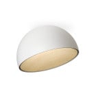 Vibia Duo Ceiling Dome Angled LED Light Large White Oak