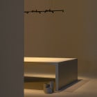 Vibia Nexum Rectangular LED Pendant  Ceiling Light Lifestyle Table