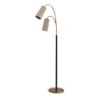 Porta Romana Kelly Floor Lamp Antique Brass - Side