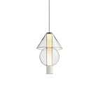 Marset Fragile 16 LED Pendant White - Cone and Sphere