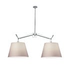 Artemide Tolomeo Basculante Suspension 42 Parchment