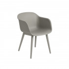 Muuto Fiber Armchair - Normal Shell Grey/Grey