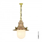 Original BTC Ships Decklight Polished Copper Opal Glass