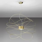 Axolight Hoops LED Suspension Gold 4 in Room