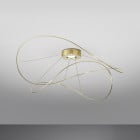 Axolight Hoops LED Ceiling Light Gold in SItu