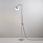 Original BTC Task Floor Lamp Polished Aluminium