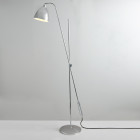 Original BTC Task Overreach Floor Lamp Polished Aluminium