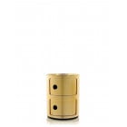 Kartell Componibili Storage Unit 2 tier unit in Gold