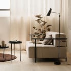 Northern Birdy Floor Lamp Black Beside Sofa