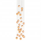 Bocci 84 Series Chandelier Light 26 Lights Round Ceiling Canopy