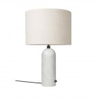 Gubi Gravity Table Lamp White Marble Canvas Shade (Large)