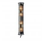 DCW éditions In The Tube 120-700 Wall Light Silver Diffusers / Gold Reflector / Transparent Stoppers