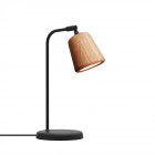 New Works Material Table Lamp Natural Oak