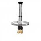 Buster + Punch Hero Chandelier - Stone / Smoked Bronze